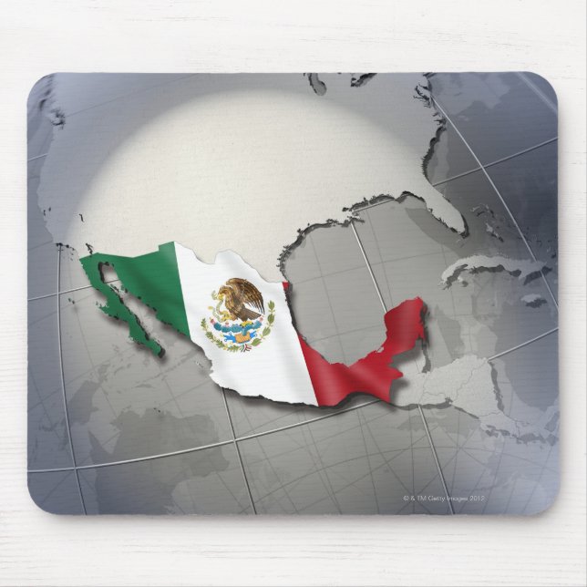 Alfombrilla De Ratón Bandera de México (Frente)