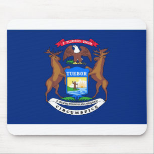 Alfombrilla De Ratón Bandera de Michigan