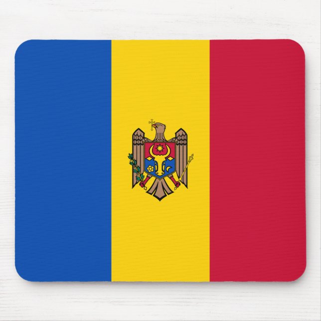 Alfombrilla De Ratón Bandera de Moldavia (Frente)