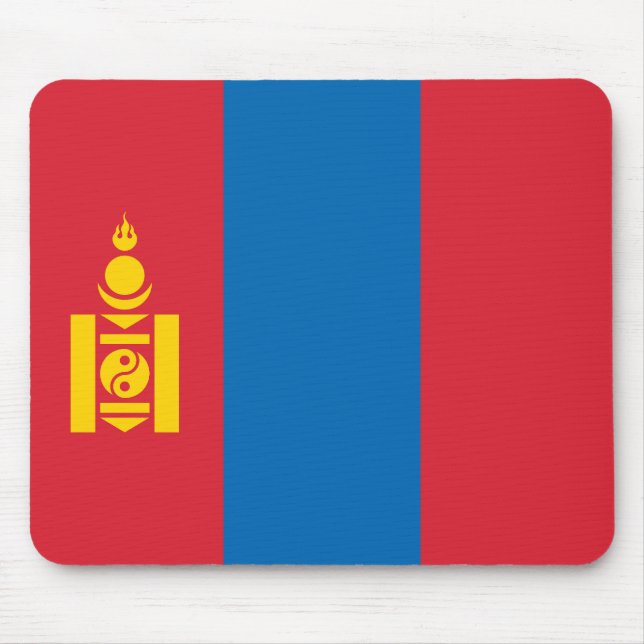 Alfombrilla De Ratón Bandera de Mongolia (Frente)