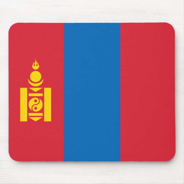 Alfombrilla De Ratón Bandera de Mongolia (Frente)