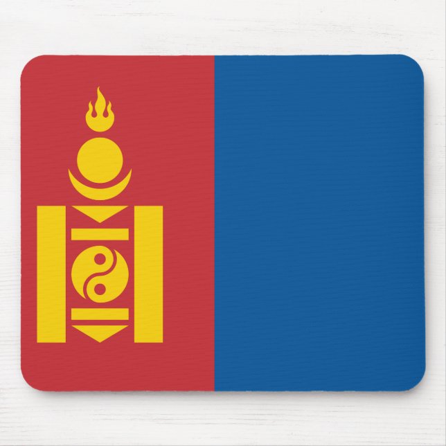 Alfombrilla De Ratón Bandera de Mongolia (mongola) (Frente)