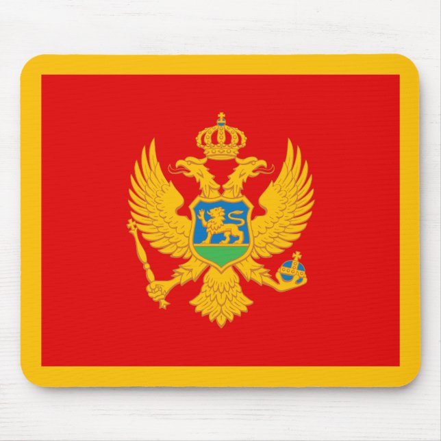 Alfombrilla De Ratón Bandera de Montenegro (Frente)