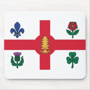 Alfombrilla De Ratón Bandera de Montreal, Quebec