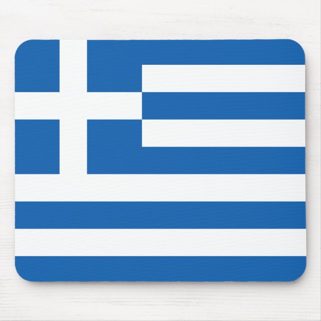Alfombrilla De Ratón Bandera de Mousepad, Grecia (Frente)