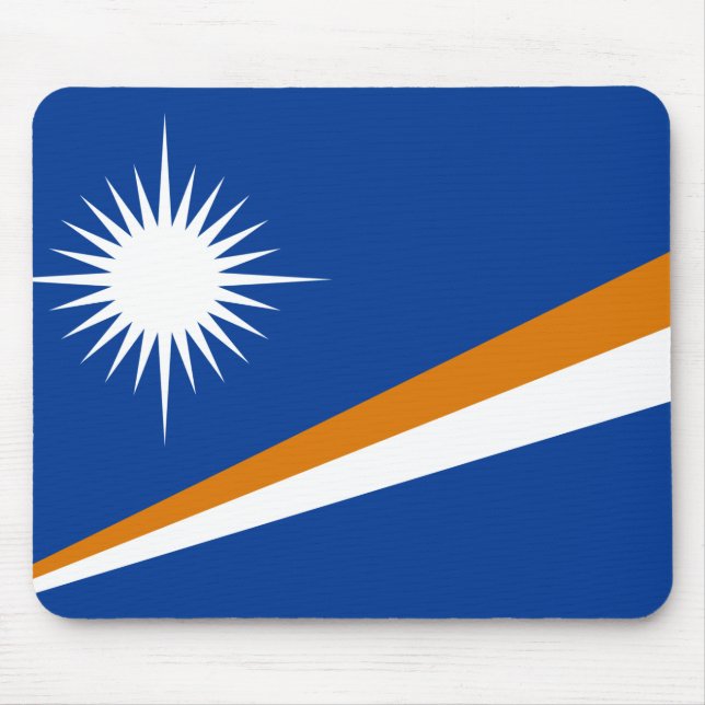 Alfombrilla De Ratón Bandera de Mousepad, Islas Marshall (Frente)
