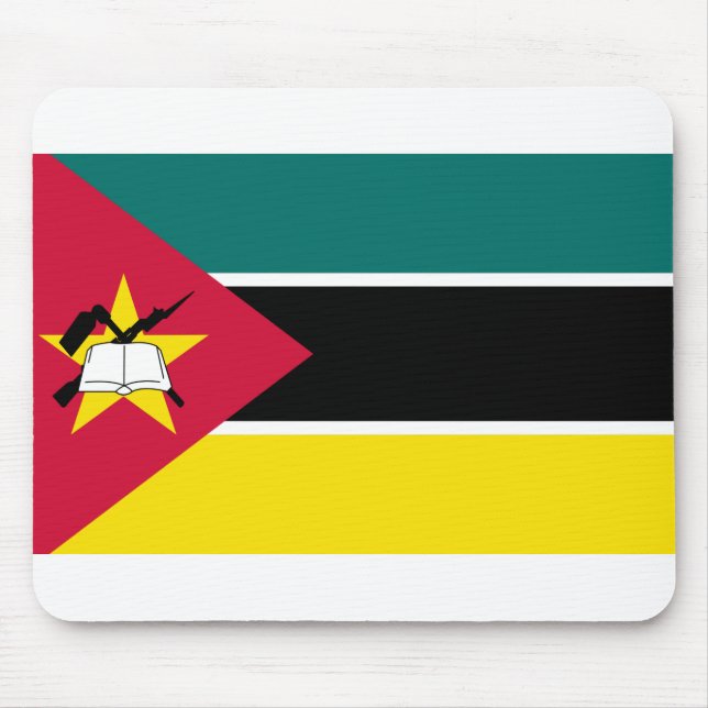 Alfombrilla De Ratón Bandera de Mozambique (Frente)