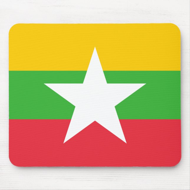 Alfombrilla De Ratón Bandera de Myanmar (Frente)