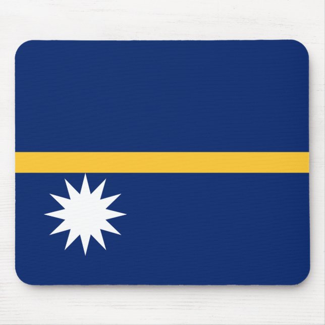 Alfombrilla De Ratón Bandera de Nauru (Frente)