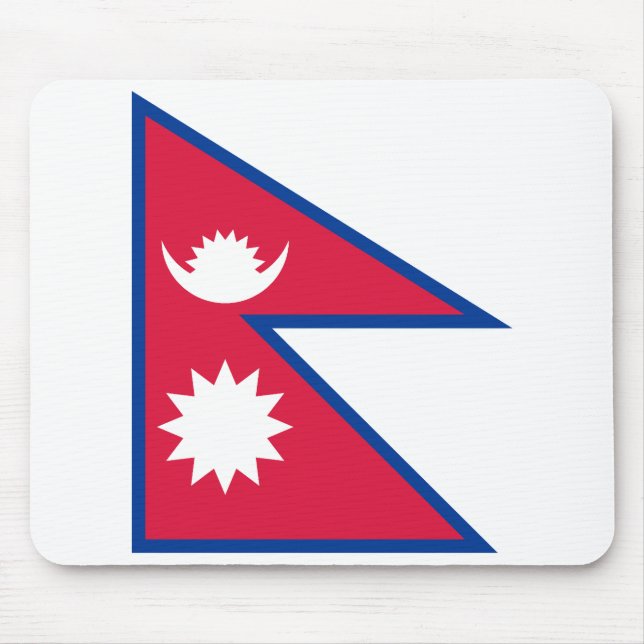 Alfombrilla De Ratón Bandera de Nepal (Frente)