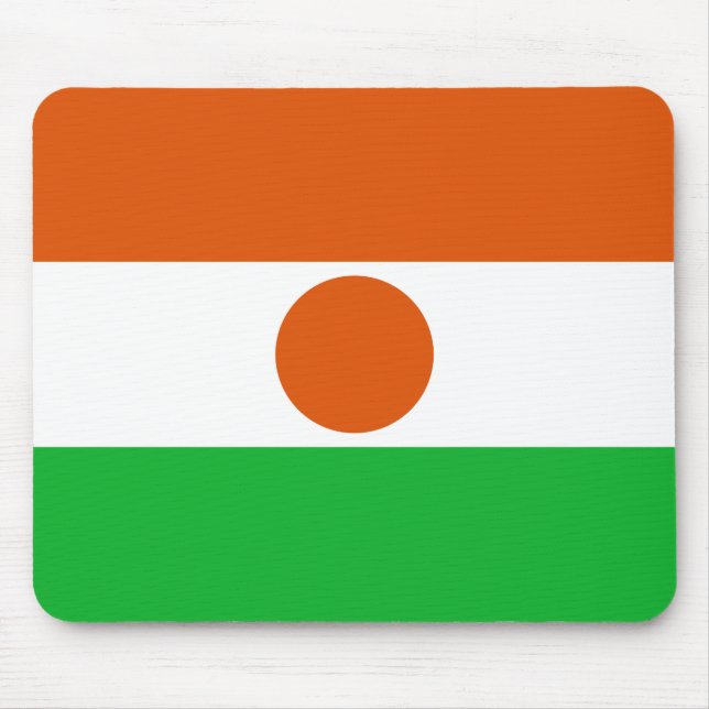 Alfombrilla De Ratón Bandera de Níger Mousepad (Frente)