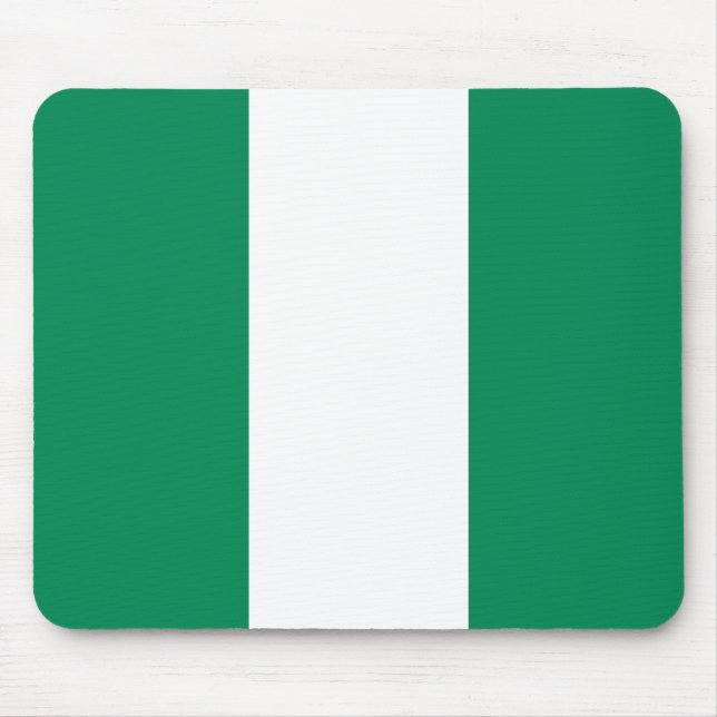 Alfombrilla De Ratón Bandera de Nigeria Patriótica (Frente)