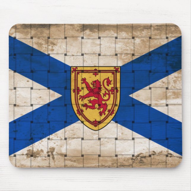Alfombrilla De Ratón Bandera de Nueva Escocia con problemas (Frente)