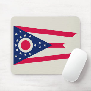 Alfombrilla De Ratón Bandera de Ohio: La bandera del Estado del Buckeye