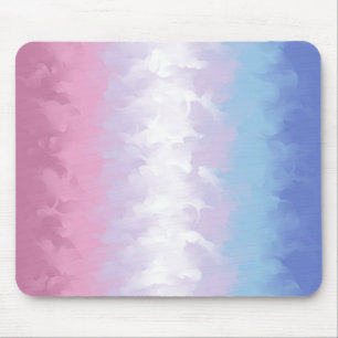 Alfombrilla De Ratón Bandera de Orgullo Bigender Boho Pastel Esponjosa 