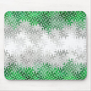 Alfombrilla De Ratón Bandera de orgullo grisromántico abstracto ondulad