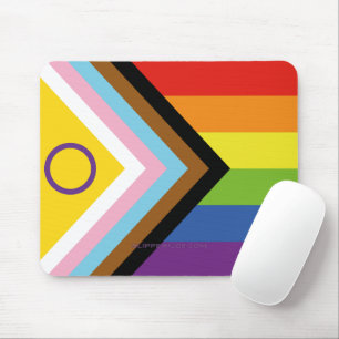Alfombrilla De Ratón Bandera de orgullo intersexual de SlipperyJoe's fo