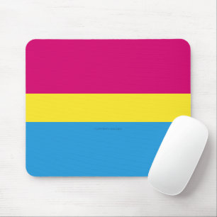 Alfombrilla De Ratón bandera de orgullo pansexual SlipperyJoe rosa ámba