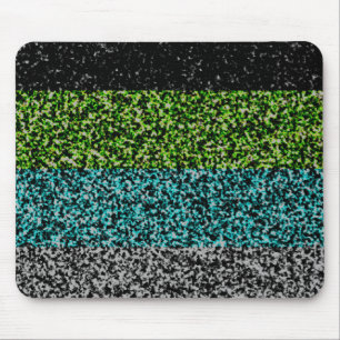 Alfombrilla De Ratón Bandera de Orgullo Quoiromántico Abstracto Ruidoso