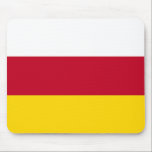Alfombrilla De Ratón Bandera de Osetia del Norte<br><div class="desc">Bandera patriótica de Osetia del Norte Alania.</div>