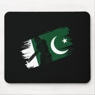 Alfombrilla De Ratón Bandera de Pakistán Fanático del críquet de Pakist