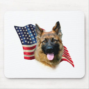 Alfombrilla De Ratón Bandera de pastor alemana