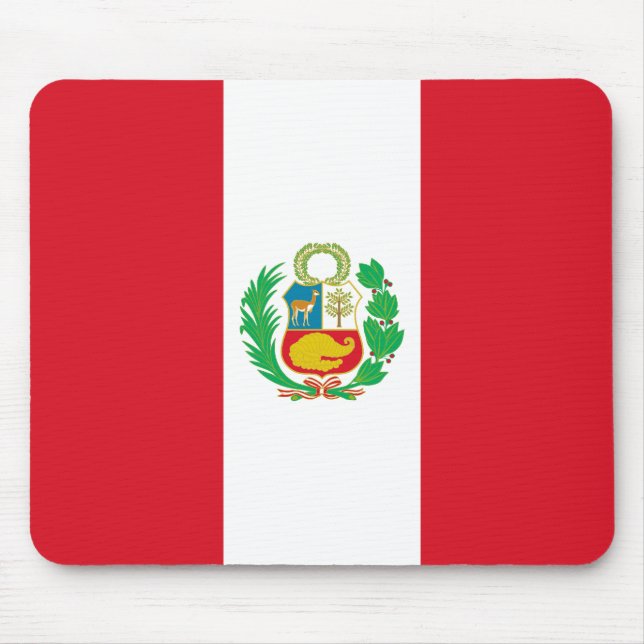 Alfombrilla De Ratón Bandera de Perú (Frente)
