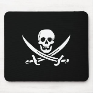 Alfombrilla De Ratón Bandera de pirata