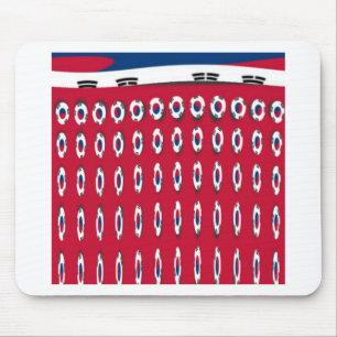 Alfombrilla De Ratón Bandera de PolkaDot de Corea del Sur