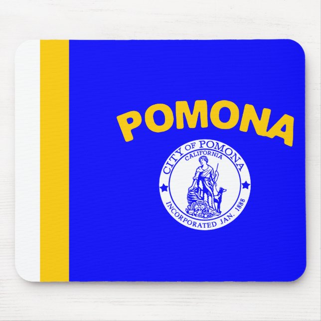 Alfombrilla De Ratón Bandera de Pomona (California) (Frente)