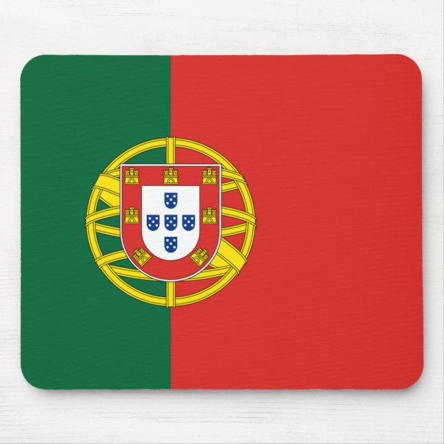 Alfombrilla De Ratón bandera de portugal (Frente)