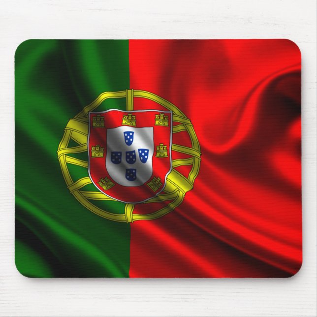 Alfombrilla De Ratón Bandera de Portugal, bandera portuguesa (Frente)