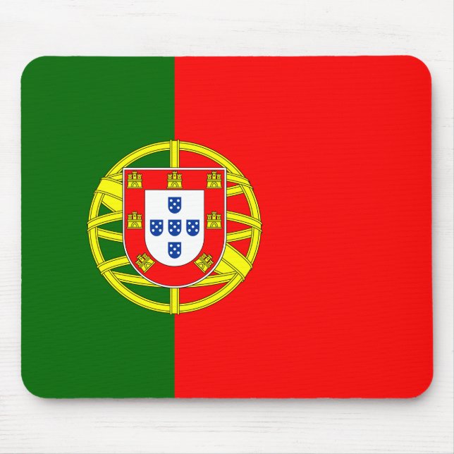 Alfombrilla De Ratón Bandera de Portugal (portugués) (Frente)