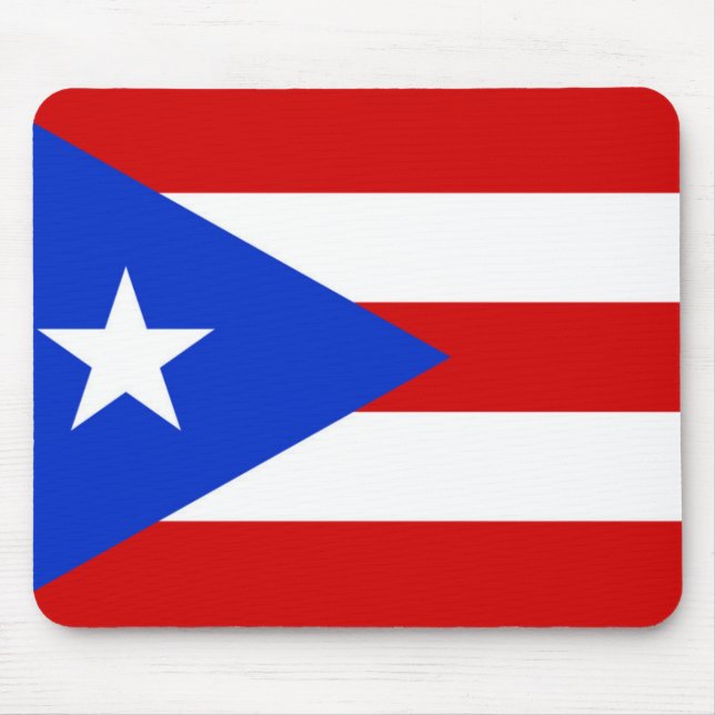 Alfombrilla De Ratón Bandera de Puerto Rico (Frente)
