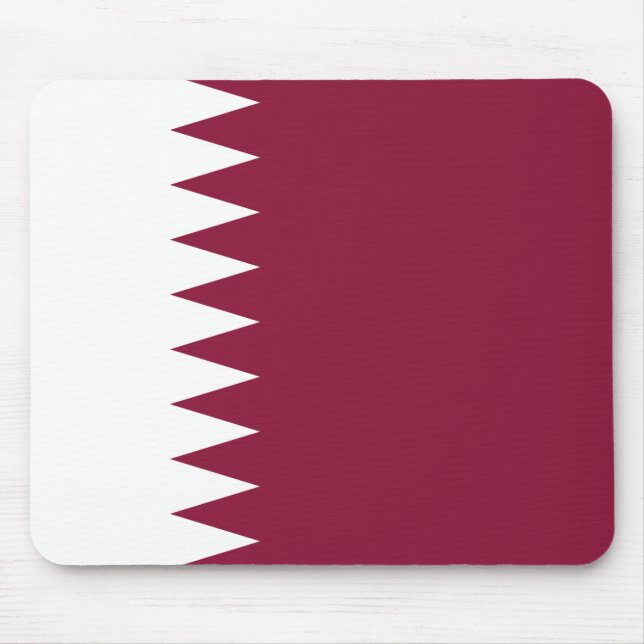 Alfombrilla De Ratón Bandera de Qatar (Frente)