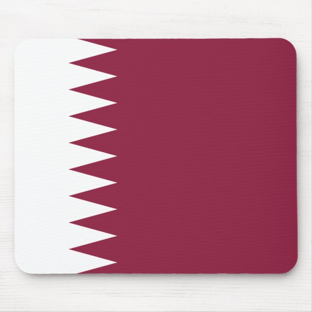 Alfombrilla De Ratón Bandera de Qatar (Frente)
