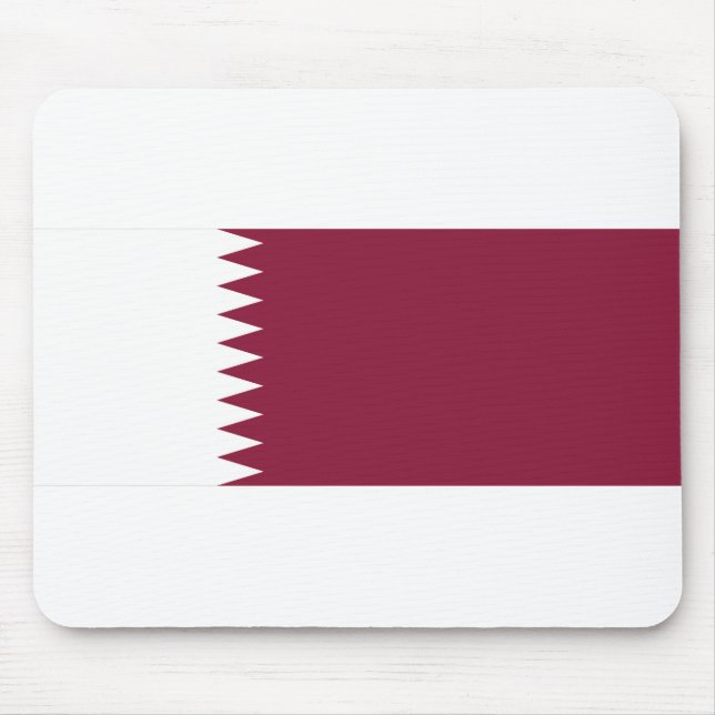 Alfombrilla De Ratón Bandera de Qatar (Frente)