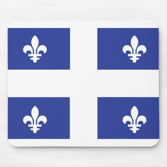Alfombrilla De Ratón Bandera de Quebec (Frente)
