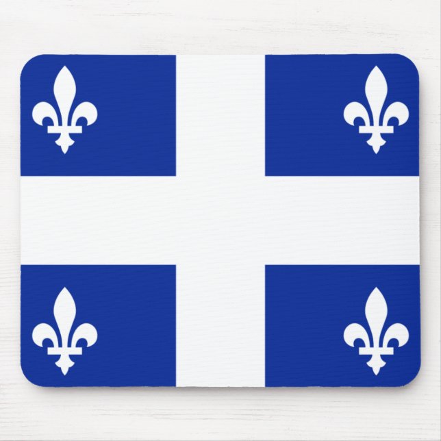 Alfombrilla De Ratón Bandera de Quebec (Frente)