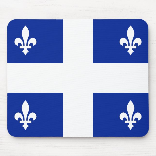 Alfombrilla De Ratón Bandera de Quebec Mousepad (Frente)
