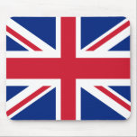 Alfombrilla De Ratón Bandera de Reino Unido<br><div class="desc">La bandera de Reino Unido es una Cruz Roja simétrica blanco-fimbriada en un campo azul con un saltire counterchanged blanco-fimbriado de rojo y de blanco. Los colores usados en la bandera son azules, rojo, blanco. La proporción de la bandera de Reino Unido es 1: 2. La bandera del Reino Unido...</div>