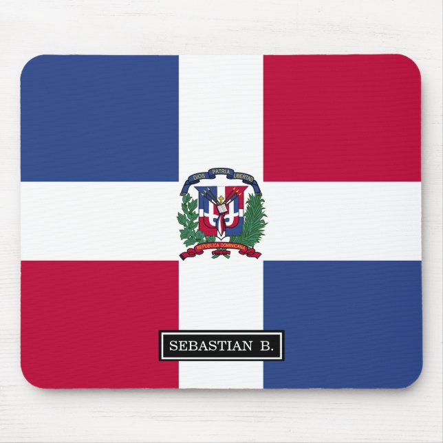 Alfombrilla De Ratón Bandera de República Dominicana (Frente)