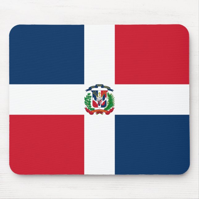 Alfombrilla De Ratón Bandera de República Dominicana (Frente)