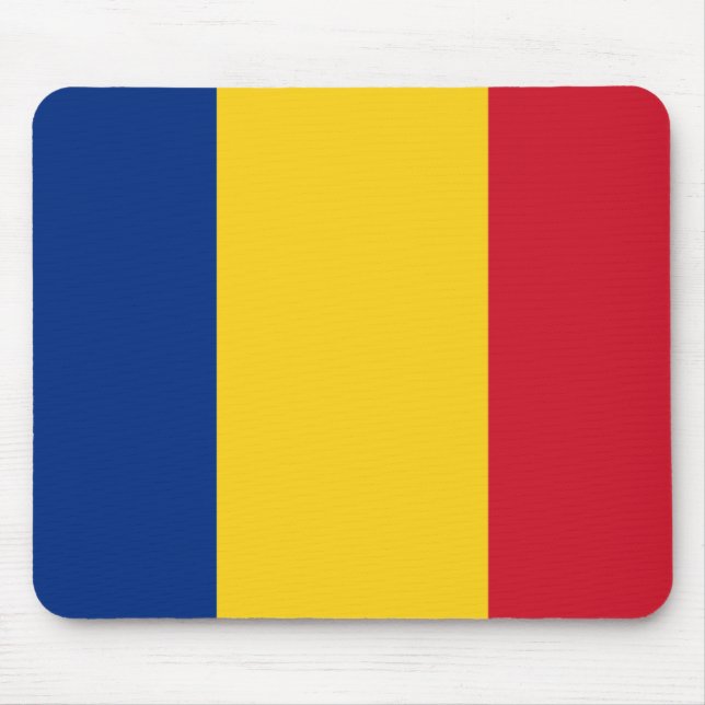 Alfombrilla De Ratón Bandera de Rumanía Mousepad (Frente)