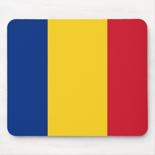 Alfombrilla De Ratón Bandera de Rumania (rumana) (Frente)