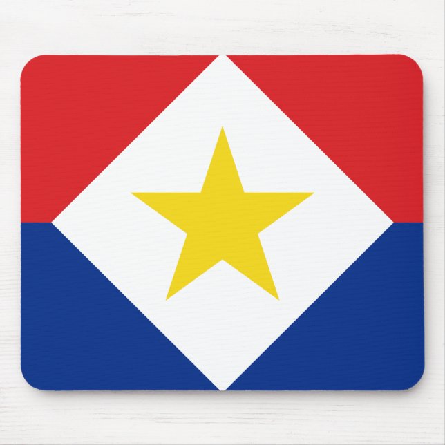 Alfombrilla De Ratón Bandera de Saba (Frente)