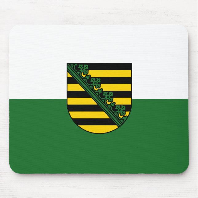 Alfombrilla De Ratón Bandera de Sajonia Mouse Pad (Frente)