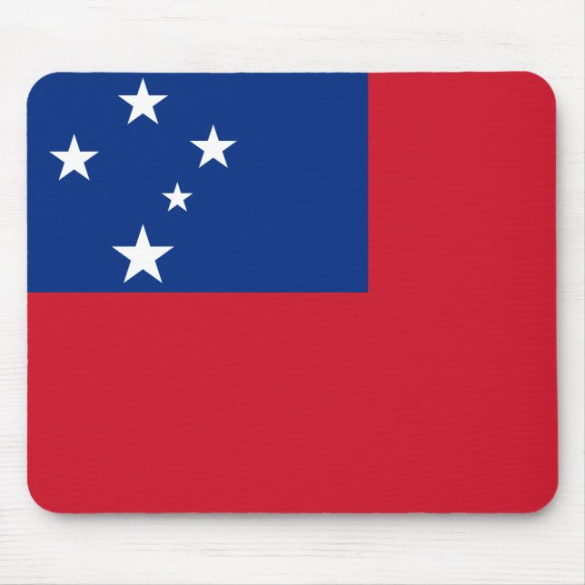 Alfombrilla De Ratón Bandera de Samoa (Frente)