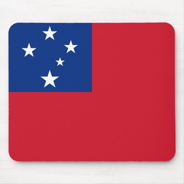 Alfombrilla De Ratón Bandera de Samoa (Frente)