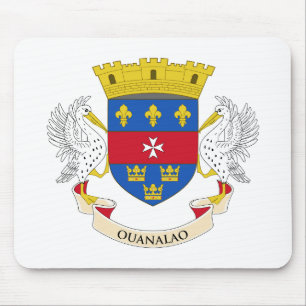 Alfombrilla De Ratón Bandera de San Bartolomé